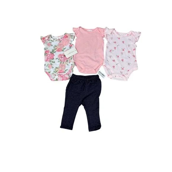 22 Piece Baby Clothes Lot Rompers Bodysuits Overalls Outfits Sets NB-3M - Picture 4 of 7